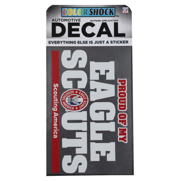 PROUD OF MY EAGLE SCOUTS WINDOW DECAL