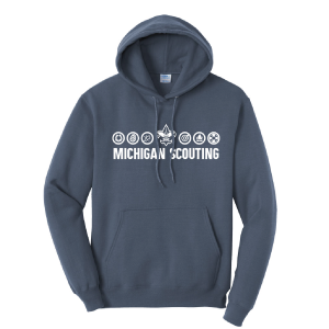 Michigan Scouting Logo Hooded Sweatshirt Adult Sizes - Image 2