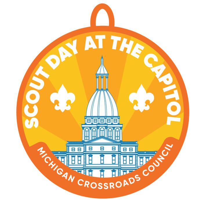 Scout Day at The Capitol MCC Patch.  Orange