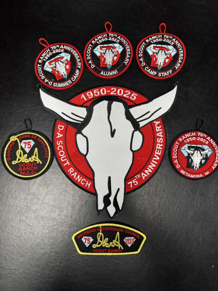 D-Bar-A 75th Anniversary Patch Set