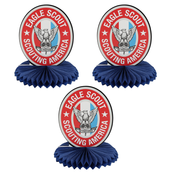 Eagle Scout Honeycomb Centerpiece - 3 Pack